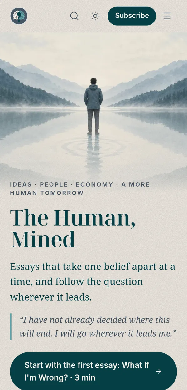 The Human, Mined on mobile